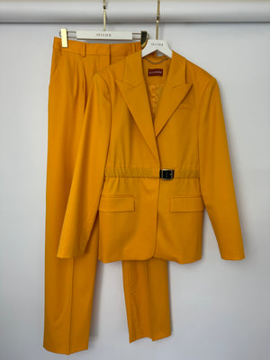 Altuzarra Yellow Suit Jacket and Straight Leg Trousers Set Size FR 40 (UK 12)