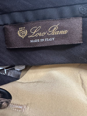Loro Piana Tan Barrel Trousers with Waistband Detail IT 38 (UK 6)