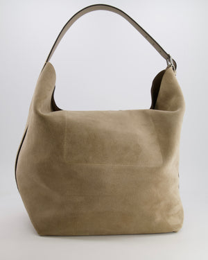 Toteme Beige Desert Suede Belted Tote Bag with Silver Hardware RRP £870