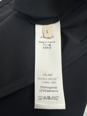 Celine Black Sleeveless Top Size Small (UK 8)