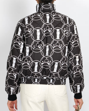 Hermès Black and White Reversible Promenade du Matin Puffer Jacket Size FR 34 (UK 6)