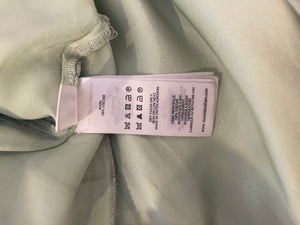 Victoria Beckham Pastel Green Silky Sleeveless Maxi Dress Size UK 12