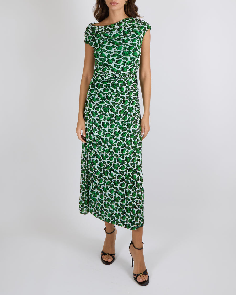 slim fit dress slacks Abigail Silk Jersey Maxi Wrap Dress – Diane von Furstenberg main image 0