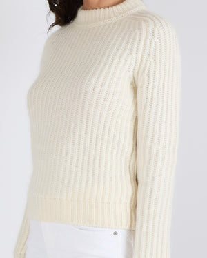 Saint Laurent Cream Wool Knitted Jumper Size XS (UK 6)