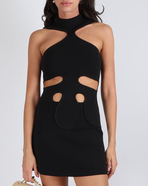 Cult Gaia Lillie Black Cut-Out Mini Sleeveless Dress Size XXS (UK 4) RRP £575