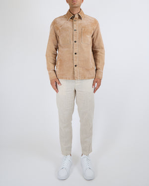 Fendi Menswear Tan Corduroy Jacket Size with Pockets and Logo Detail Size IT 50 (UK 40)
