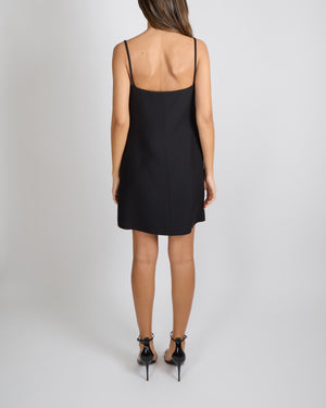 Valentino Black Mini Dress with Pink and Gold Sequin Embellishments Size IT 42 (UK 10)