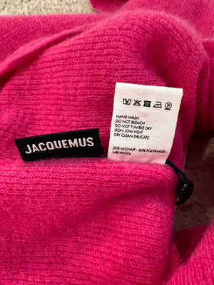 Jacquemus Mohair Pink Long-Sleeved Cardigan Size FR 44 (UK 16) RRP £265