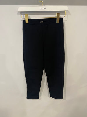 Toteme Black Knit Capri Leggings Size XS (UK 6)