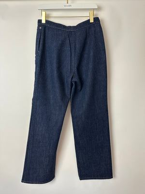 Chanel Dark Indigo "Gabrielle Coco" Straight Leg Jeans Size FR 40 (UK 12)