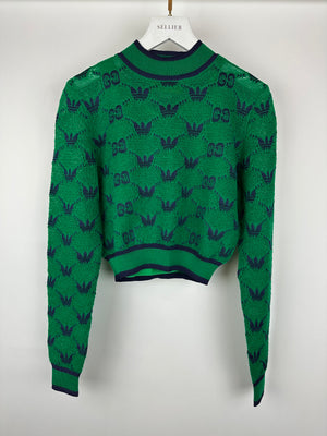 Gucci X Adidas Green & Blue Logo Jumper with Vest Size IT M (UK 10)