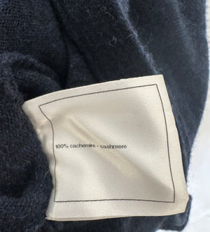 Chanel Navy Two-Piece Cashmere Tracksuit Set with Detachable Hood Detail Size FR 40 (UK 12)