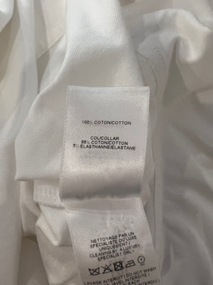 Alaia White T-Shirt with Peplum Detail Size FR 36 (UK 8) RRP £700