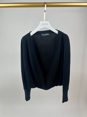 Dolce & Gabbana Cashmere Black Cardigan Size IT 44 (UK 12)