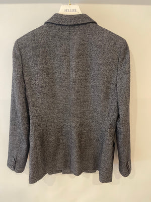 Christian Dior Grey Wool Double Breasted Jacket with Pockets Size FR 44 (UK 16)