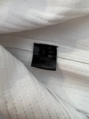 David Koma White Sequin Embellished Mini Polo Dress Size S (UK 8) RRP £810