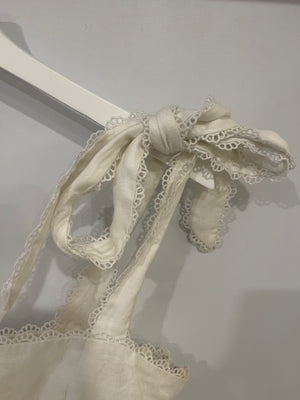 Zimmermann White Top with Lace Detail Size 1 (UK 8/10)