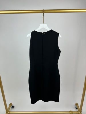 Versace Black Sleeveless Dress with Cut-out Detail Size IT 46 (UK 14)