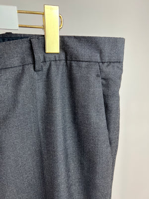 Prada Dark Grey Tailored Menswear Trousers Size UK 44