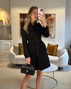 Chanel Black Small Classic Double Flap Bag in Caviar Leather with Silver Hardware RRP £8,180