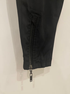 Louis Vuitton Black Silk Legging with Zip Details Size FR 34 (UK 6)