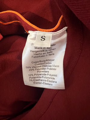 *CURRENT COLLECTION* Hermès Rouge Sellier and Orange Top and Leggings Yoga Set Size S (UK 8) RRP £1,120
