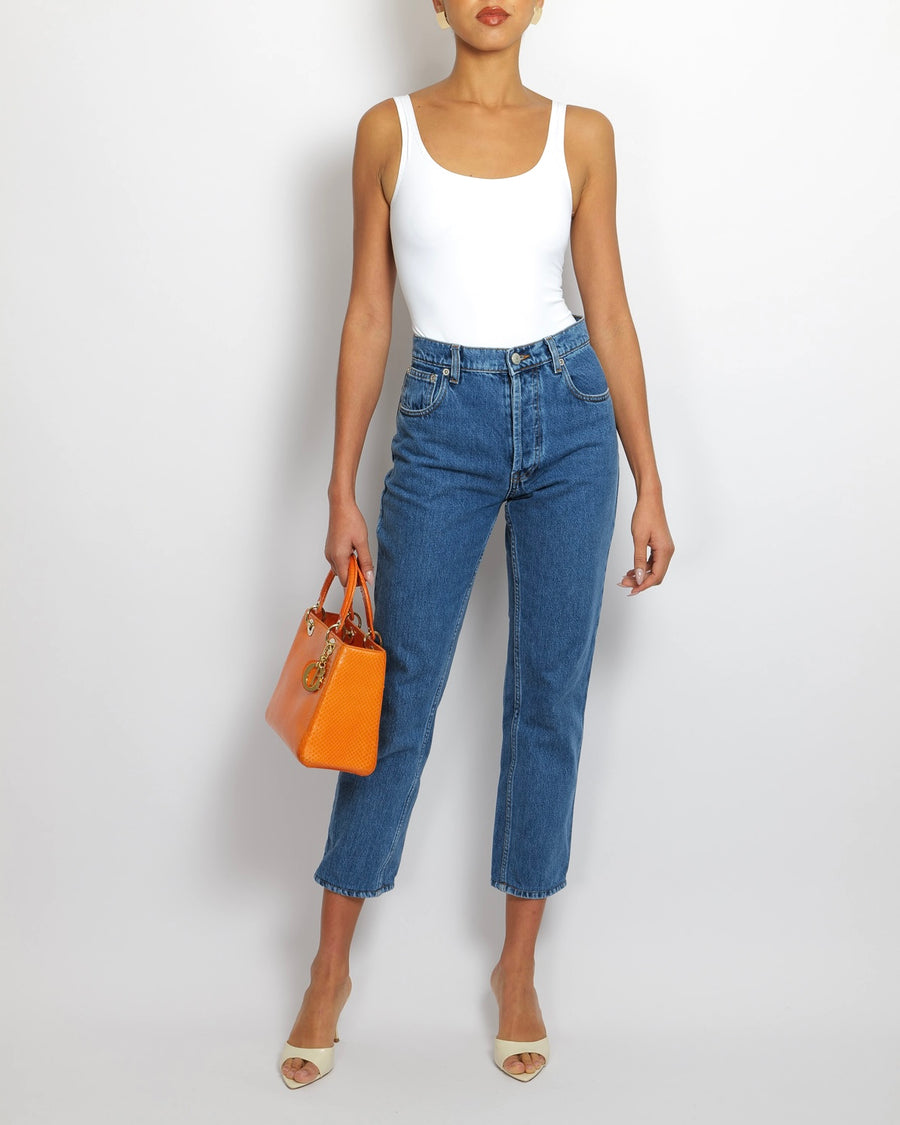 Magda Butrym Blue Denim Straight-Leg Jeans Size FR 36 (UK 8)