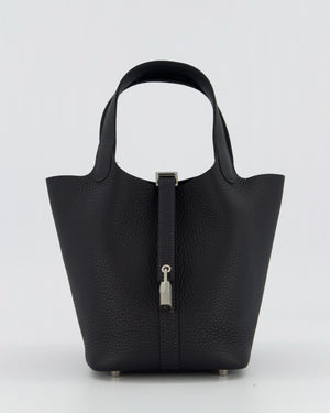 Hermès Picotin Lock 18 Bag in Caban Clemence Leather with Palladium Hardware