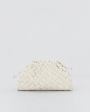 Bottega Veneta Off White Mini Intrecciato The Pouch Bag