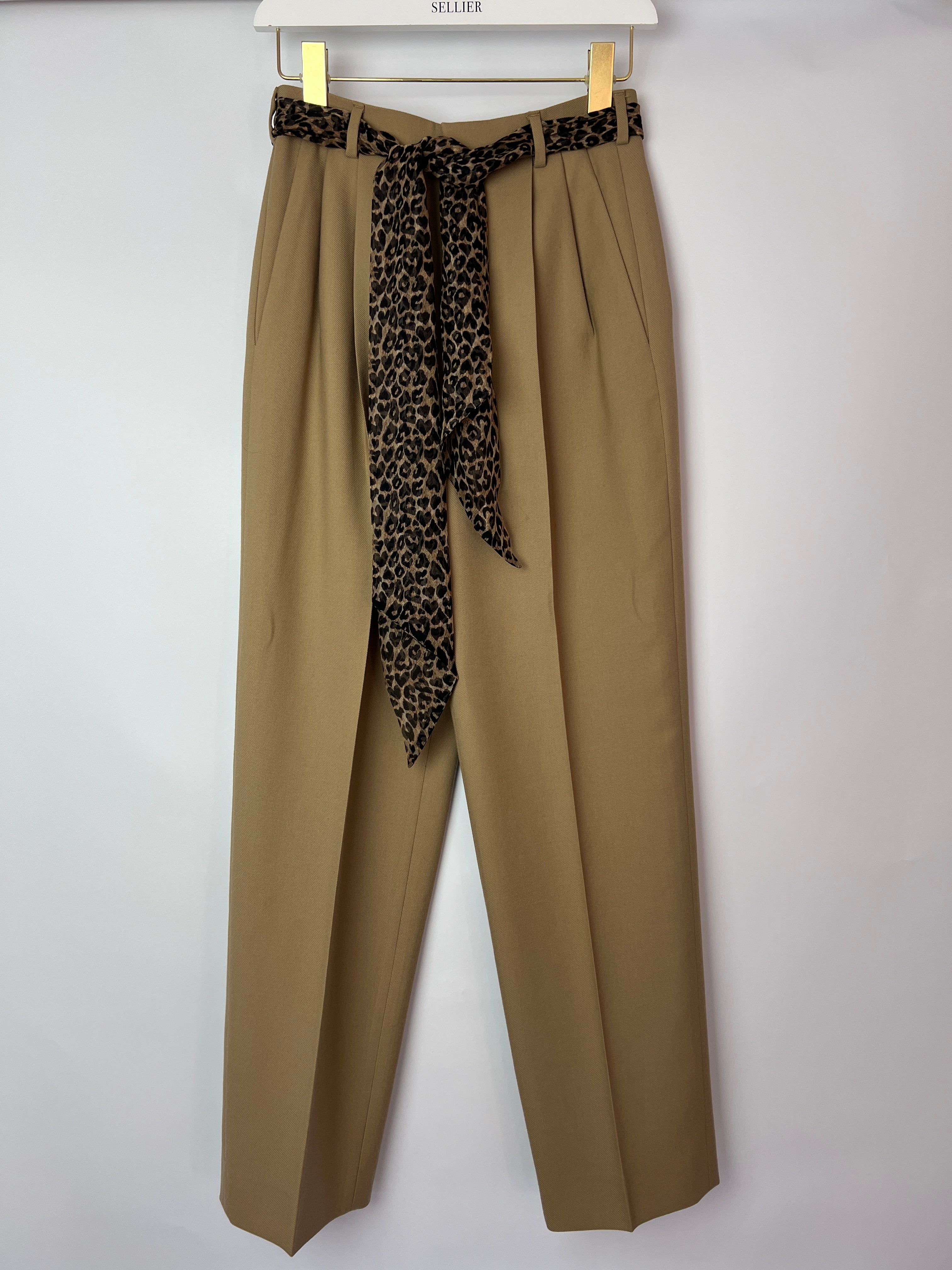 【関税&送料込】Saint Laurent Camel Cotton Pant Trousers Yves Saint Laurent Camel size 50 IT in Cotton