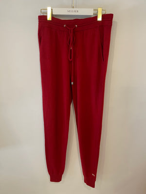 Banjo & Matilda Red Cashmere Zipped Gilet and Trouser Set Size S (UK 8)
