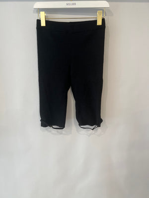 Jacquemus Black Biker Shorts with Strap Details Size FR 36 (UK 8)