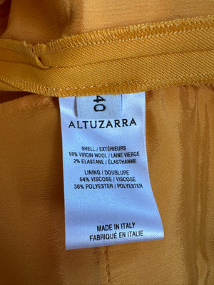 Altuzarra Yellow Suit Jacket and Straight Leg Trousers Set Size FR 40 (UK 12)