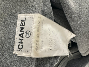 Chanel 98/A Grey Single Breasted Blazer Size FR 38 (UK 10)