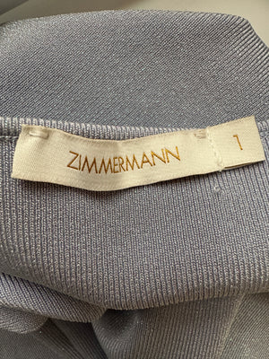 Zimmermann Natura Metallic Jersey Crop Top Size 1 (UK 10)
