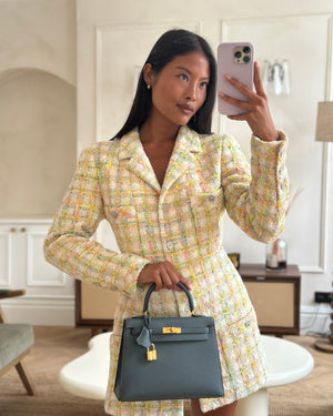*RARE* Hermès Kelly Sellier Bag 25cm in Vert Amande Epsom Leather with Gold Hardware
