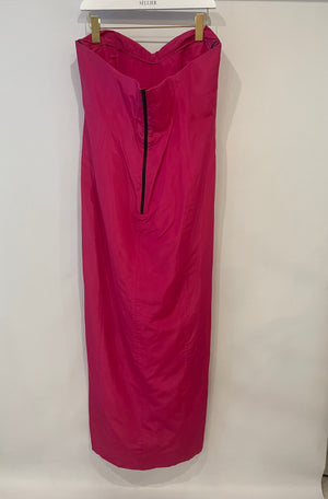 Carmen March Fucsia with Bows Sleeveless Dress Size 40 (UK12)