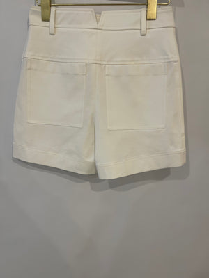 Hermès White Tailored Shorts Size FR 34 (UK 6) RRP £980