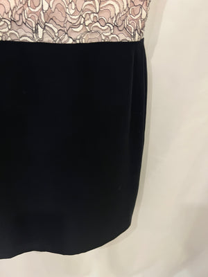Christian Dior Black and Baby Pink Lace Mini Dress Size FR 40 (UK 12)