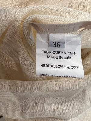 Alaia White Sleeveless Mini Dress with Perforated Skirt Design Size FR 36 (UK 8)