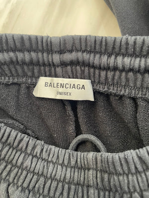 Balenciaga Black Tracksuit Trousers with Logo Detail Size XS (UK 6)