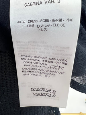 The Attico Multi-Coloured Sequin Striped Shift Mini Dress Size UK 8-10