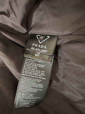 Prada Black Re-Nylon Puffer Jacket Size IT 38 (UK 6)