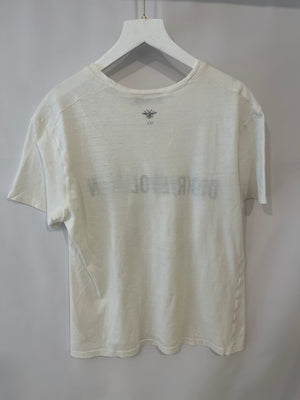 Christian Dior White Dio(r)evolution Printed T-Shirt Size M (UK 10)