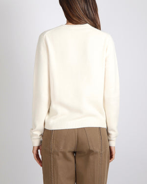 Loro Piana Cream Baby Cashmere Long Sleeved Jumper Size IT 40 (UK 8)