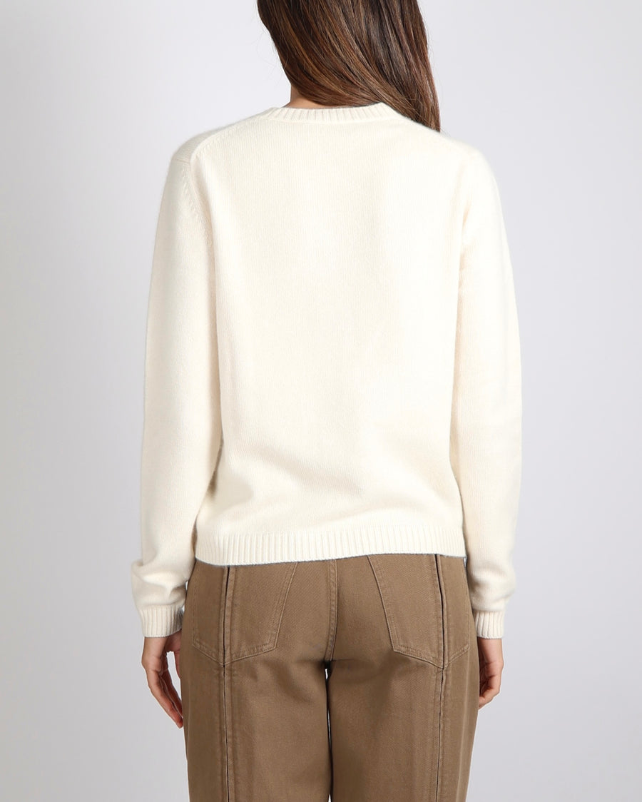 Loro Piana Cream Baby Cashmere Long Sleeved Jumper Size IT 40 (UK 8)