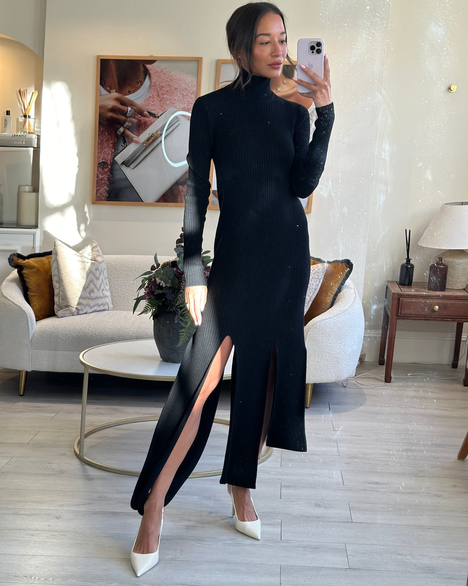 bottega veneta ribbed dress Bottega Veneta Ribbed Knit Silk Blend Rust Cut Out Mini Dress The Closet New York