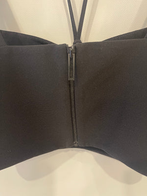 Dion Lee Black Top with Metal and Cut Out Details Size FR 36 (UK 8)