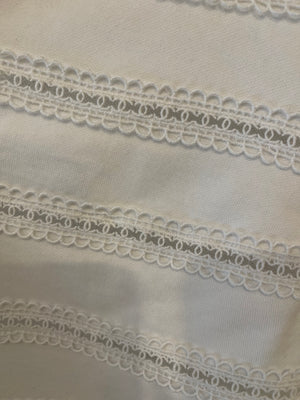 Chanel White Blouse with CC Logo Embroideries Size FR 34 (UK 6)