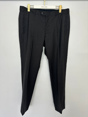 Prada Black Tailored Menswear Trousers Size IT 52 R (UK 44)
